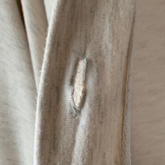 Bobeau Cream Cardigan Sweater Lace Detail Draped Front Long Sleeves Size Large - Picture 10 of 16